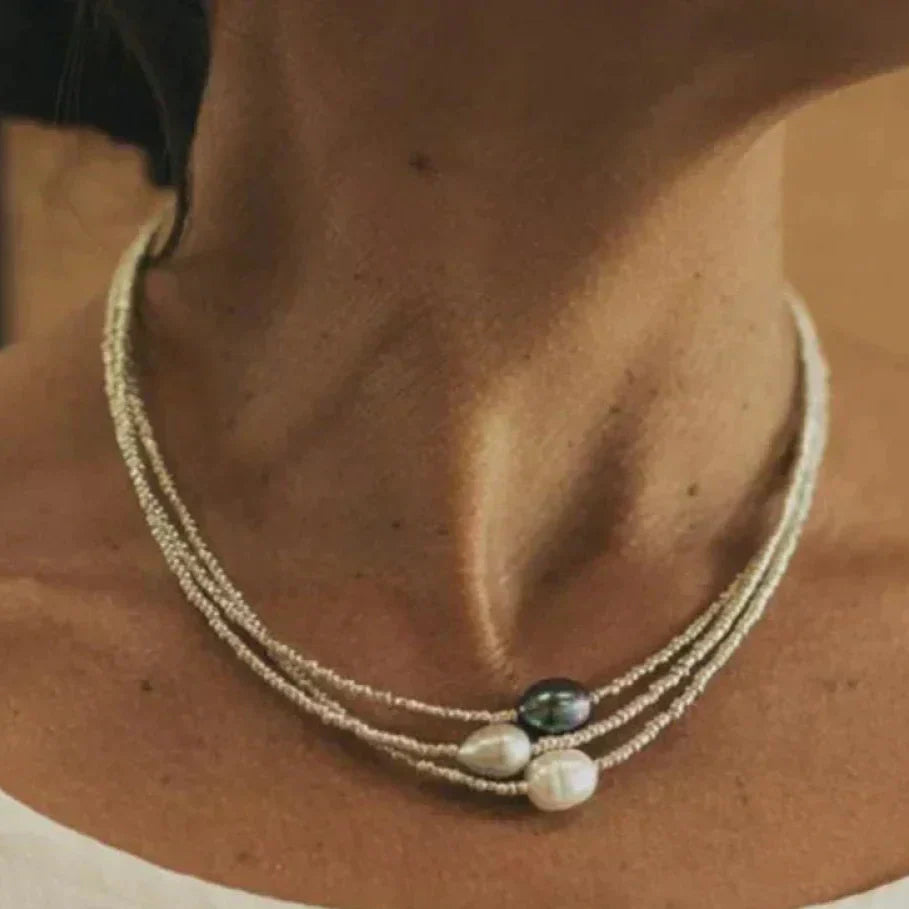 Genevieve - Natural Pearl Necklace